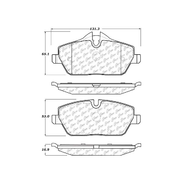 Disc Brake Pad Set - Front for 2007-2015 Mini Cooper (Centric 104.13080)