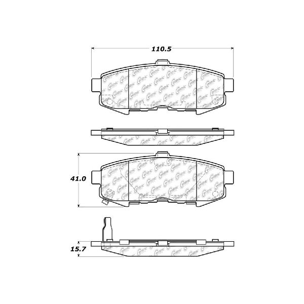Disc Brake Pad Set - Rear for 2004-2006 Mazda MPV (Centric 301.10730)