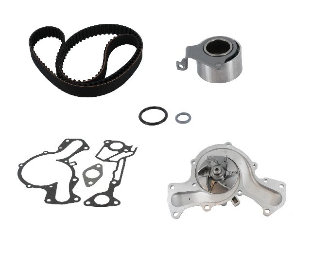 Engine Timing Belt Kit with Water Pump for 1987-2000 Dodge Caravan (Continental TB139LK1)