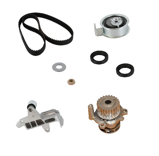 Engine Timing Belt Kit with Water Pump for 2002-2006 Audi A4 (Continental PP306LK2-MI)