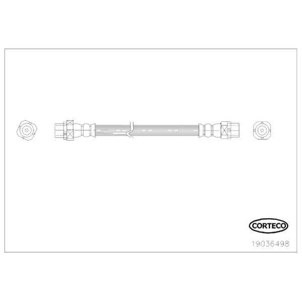 Corteco Brake Hydraulic Hose 