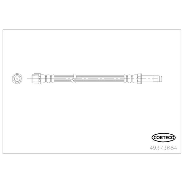 Corteco Brake Hydraulic Hose 