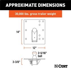 CURT Gooseneck Trailer Hitch 