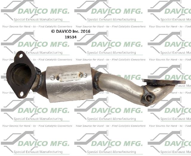 Catalytic Converter - Right for 2010-2019 Ford Taurus (Davico Converters 19534)