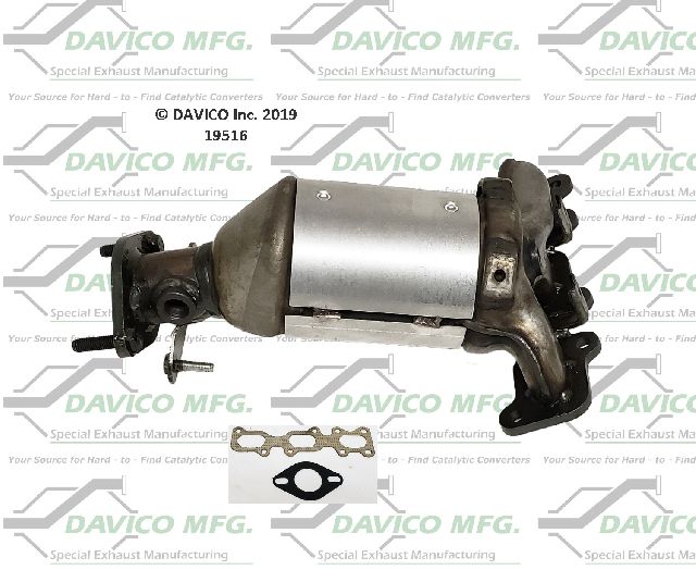 Catalytic Converter - Left for 2013-2019 Ford Taurus (Davico Converters 19516)