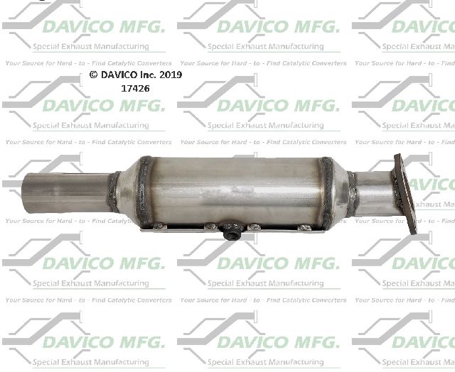 Catalytic Converter - Rear for 2011-2013 Kia Optima (Davico Converters 17426)