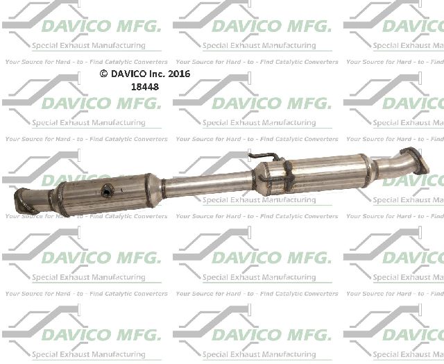 Catalytic Converter - Rear for 2011-2013 Kia Optima (Davico Converters 18448)