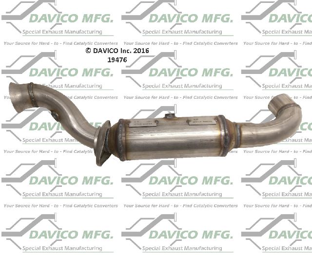 Catalytic Converter - Left for 2015-2017 Ford Expedition (Davico Converters 19476)