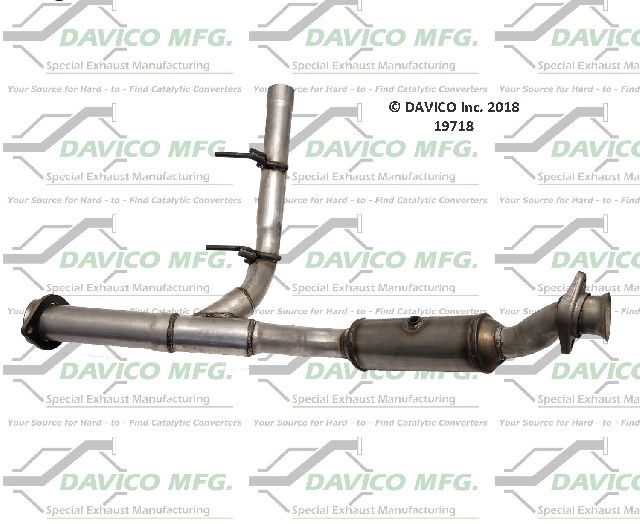 Catalytic Converter - Right for 2015-2017 Ford Expedition (Davico Converters 19718)