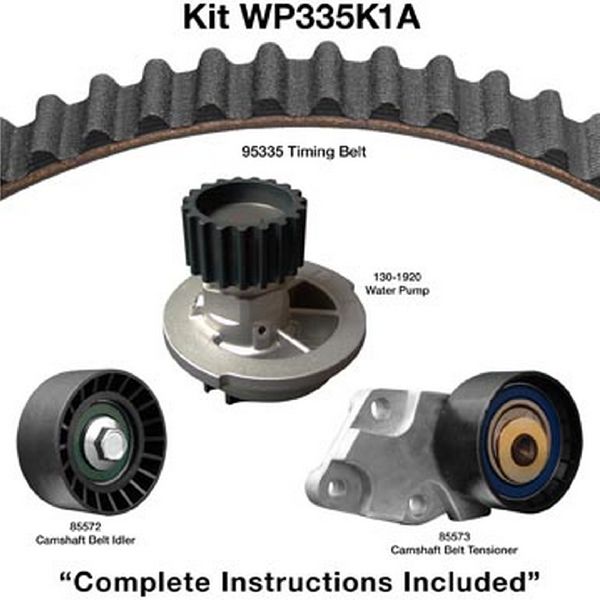 Engine Timing Belt Kit with Water Pump for 2004-2008 Suzuki Swift+ (Dayco WP335K1A)