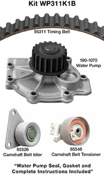 Engine Timing Belt Kit with Water Pump for 2003-2006 Volvo XC90 (Dayco WP311K1B)