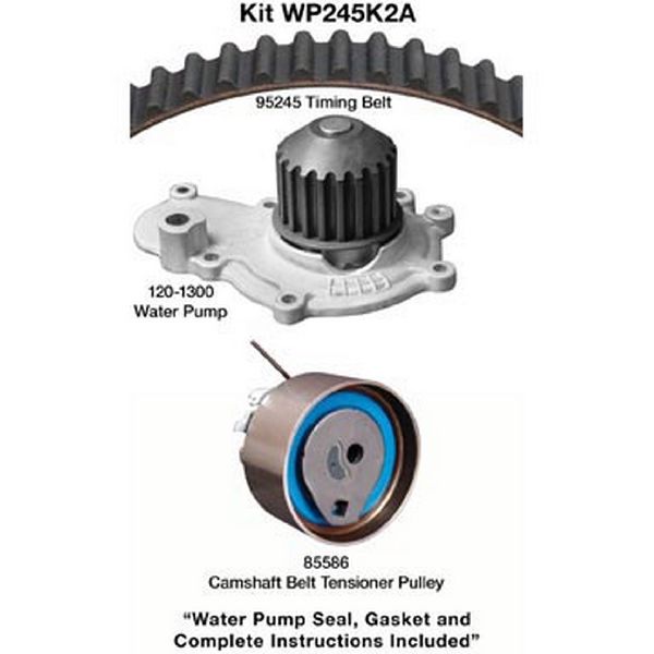 Engine Timing Belt Kit with Water Pump for 2000-2002 Chrysler Neon (Dayco WP245K2A)