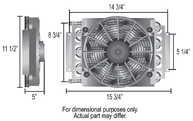 Derale Engine Oil and Automatic Transmission Oil Cooler 