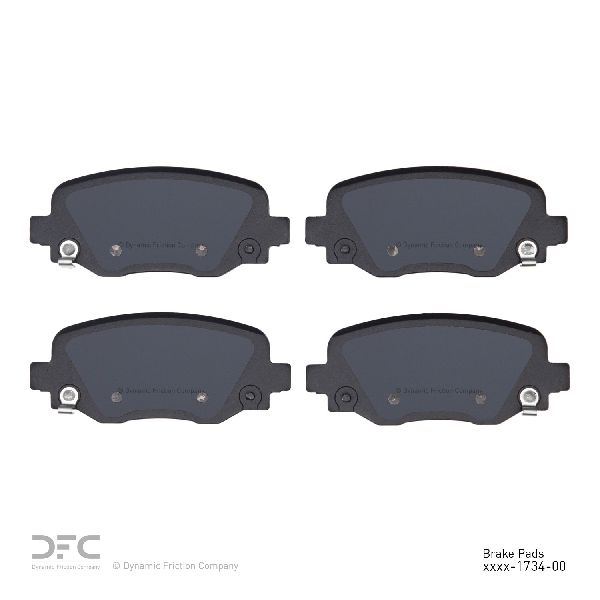 Disc Brake Pad Set - Rear for 2014-2023 Jeep Cherokee (Dynamic Friction 1551-1734-00)
