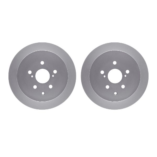 Disc Brake Rotor Set - Rear for 2010-2015 Lexus RX450h (Dynamic Friction 4002-76057)