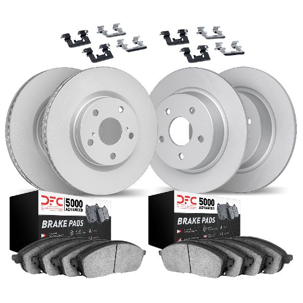 Dynamic Friction Disc Brake Kit  Front and Rear 