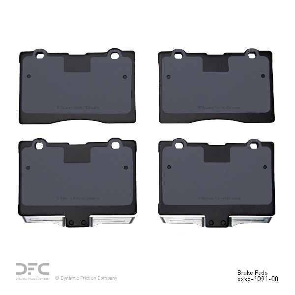 Disc Brake Pad Set - Front for 2005-2012 Acura RL (Dynamic Friction 1551-1091-00)