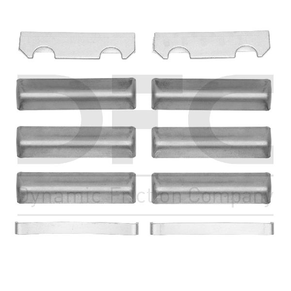 Disc Brake Hardware Kit - Front, Rear for 2001-2002 GMC C3500HD (Dynamic Friction 340-47057)