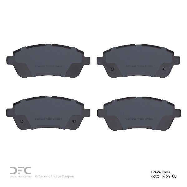 Disc Brake Pad Set - Front for 2011-2019 Ford Fiesta (Dynamic Friction 1551-1454-00)