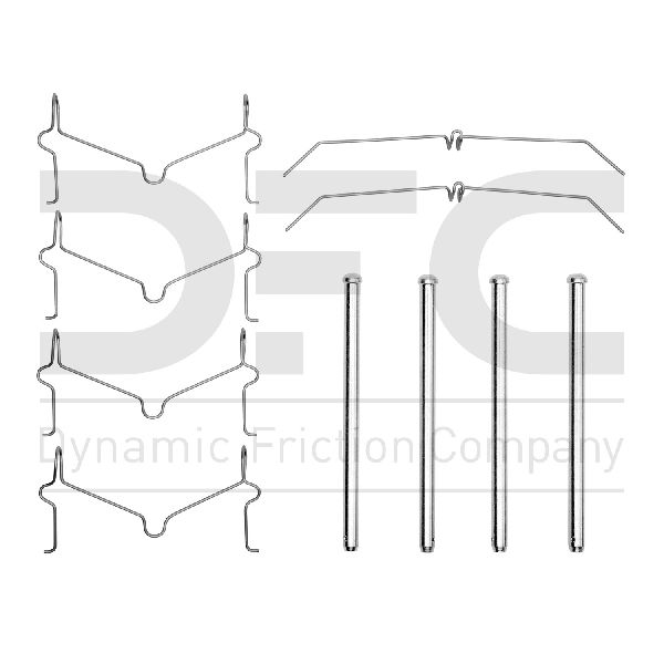 Disc Brake Hardware Kit - Front for 2010-2024 Toyota 4Runner (Dynamic Friction 340-76074)