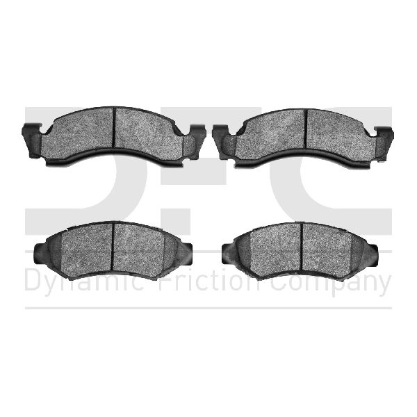 Disc Brake Pad Set - Front for 1986-1993 Ford E-150 Econoline (Dynamic Friction 1551-0375-00)