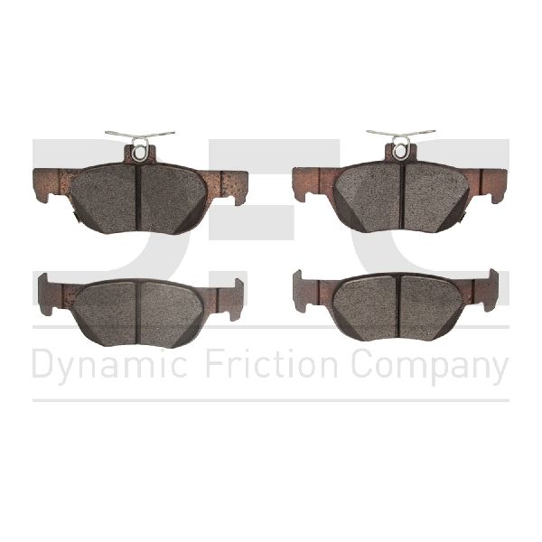 Disc Brake Pad Set - Rear for 2019-2025 Mazda 3 (Dynamic Friction 1551-2219-00)