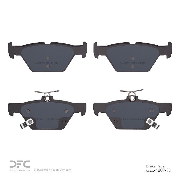 Disc Brake Pad Set - Rear for 2019-2024 Subaru Ascent (Dynamic Friction 1551-1808-00)