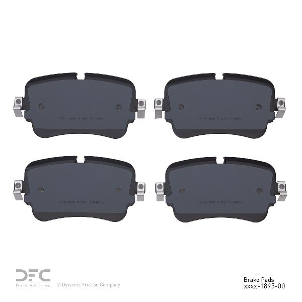 Disc Brake Pad Set - Rear for 2020 Audi S8 (Dynamic Friction 1600-1895-00)