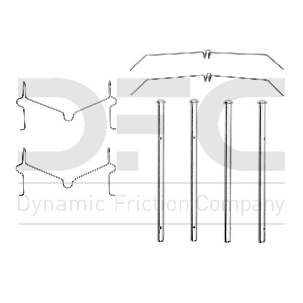 Disc Brake Hardware Kit - Front for 2008-2022 Toyota Sequoia (Dynamic Friction 340-76066)