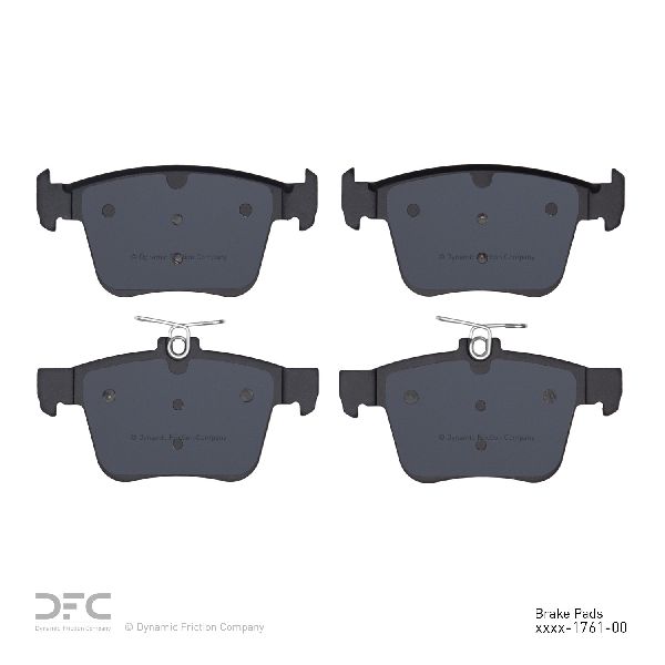 Disc Brake Pad Set - Rear for 2013-2020 Audi A3 (Dynamic Friction 1551-1761-00)