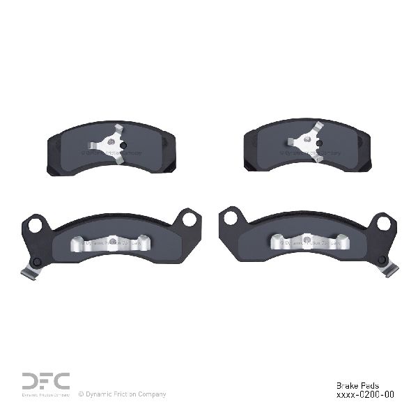 Disc Brake Pad Set - Front for 1982-1987 Lincoln Continental (Dynamic Friction 1551-0200-00)
