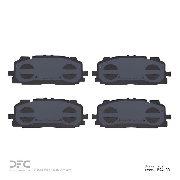 Disc Brake Pad Set - Front for 2022-2024 Audi RS3 (Dynamic Friction 1600-1894-00)
