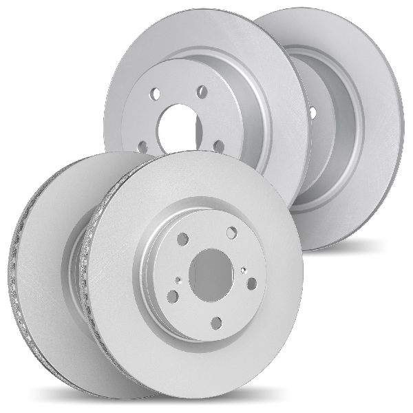 Disc Brake Rotor Set - Front and Rear for 2015-2017 Lexus NX200t (Dynamic Friction 4004-75011)