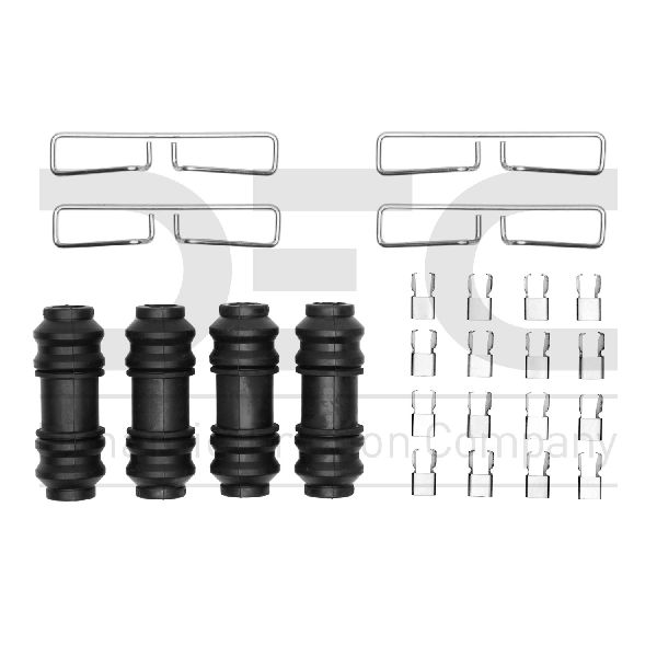 Disc Brake Hardware Kit - Front for 1990-2006 Jeep Wrangler (Dynamic Friction 340-42002)