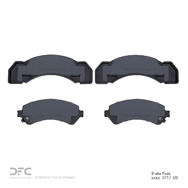 Disc Brake Pad Set - Front, Rear for 1997-1999 Chevrolet P30 (Dynamic Friction 1551-0717-00)