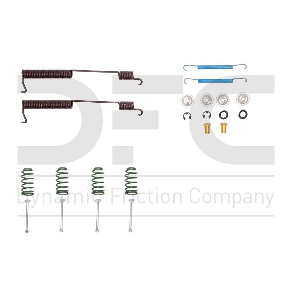 Drum Brake Hardware Kit - Rear for 1992-2000 GMC Yukon (Dynamic Friction 370-52002)