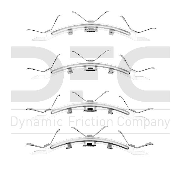 Disc Brake Hardware Kit - Front for 2006-2013 Chevrolet Corvette (Dynamic Friction 340-47032)