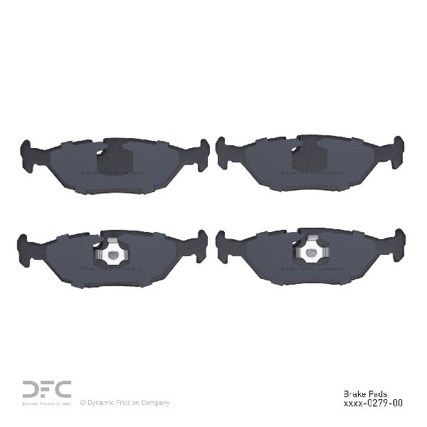 Disc Brake Pad Set - Rear for 1984-1987 BMW 325e (Dynamic Friction 1551-0279-00)