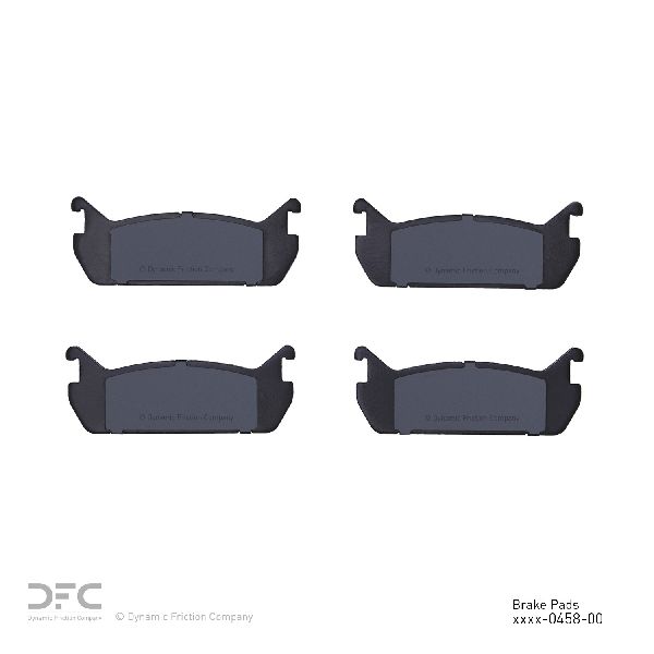 Disc Brake Pad Set - Rear for 1990-1994 Mazda Protege (Dynamic Friction 1551-0458-00)