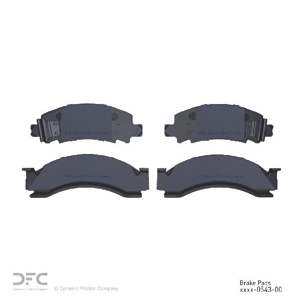 Disc Brake Pad Set - Front for 1979-1986 GMC K3500 (Dynamic Friction 1551-0543-00)