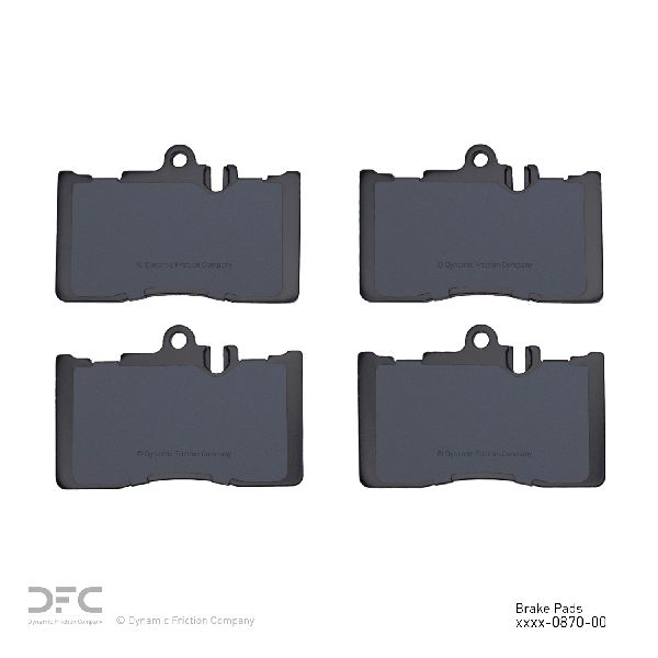 Disc Brake Pad Set - Front for 2001-2006 Lexus LS430 (Dynamic Friction 1551-0870-00)