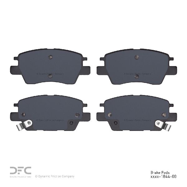 Disc Brake Pad Set - Front for 2017-2023 Chevrolet Bolt EV (Dynamic Friction 1551-1844-00)