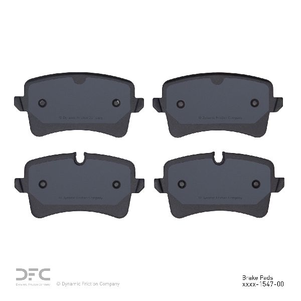 Disc Brake Pad Set - Rear for 2013-2018 Audi S8 (Dynamic Friction 1600-1547-00)