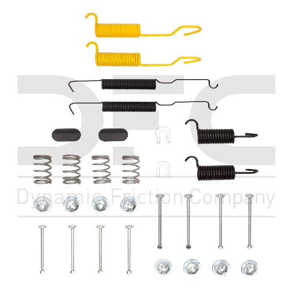 Drum Brake Hardware Kit - Front, Rear for 1969-1975 Dodge Charger (Dynamic Friction 370-43002)