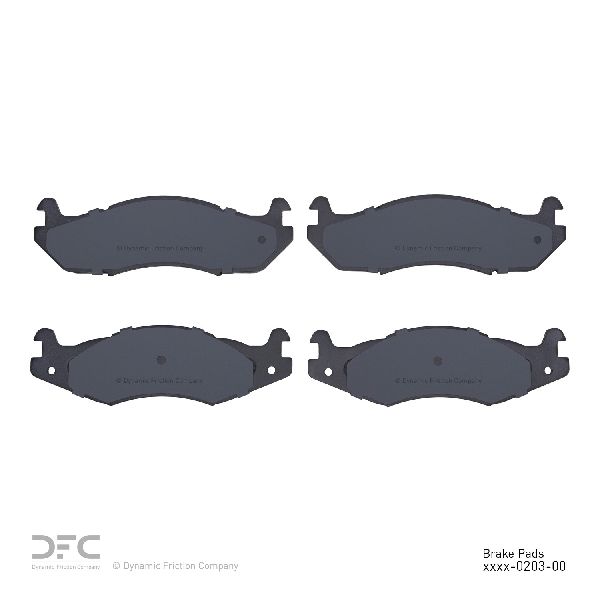 Disc Brake Pad Set - Front for 1982-1986 Jeep CJ7 (Dynamic Friction 1551-0203-00)