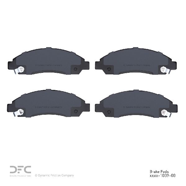 Disc Brake Pad Set - Front for 2004-2008 GMC Canyon (Dynamic Friction 1551-1039-00)