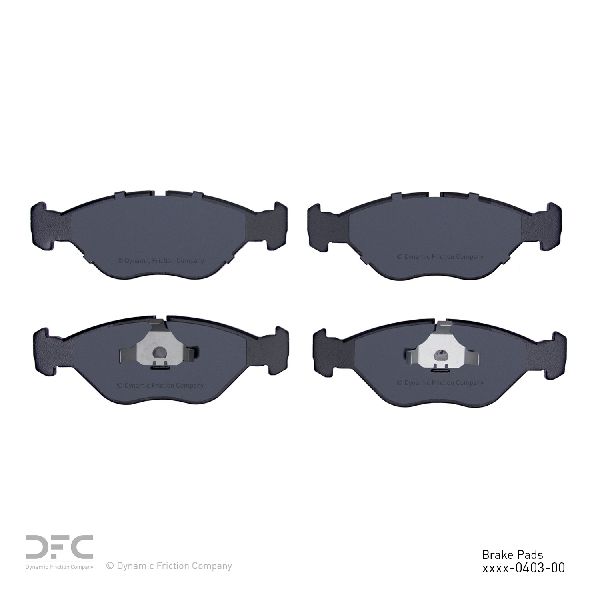 Disc Brake Pad Set - Front for 1988-1998 Saab 9000 (Dynamic Friction 1551-0403-00)
