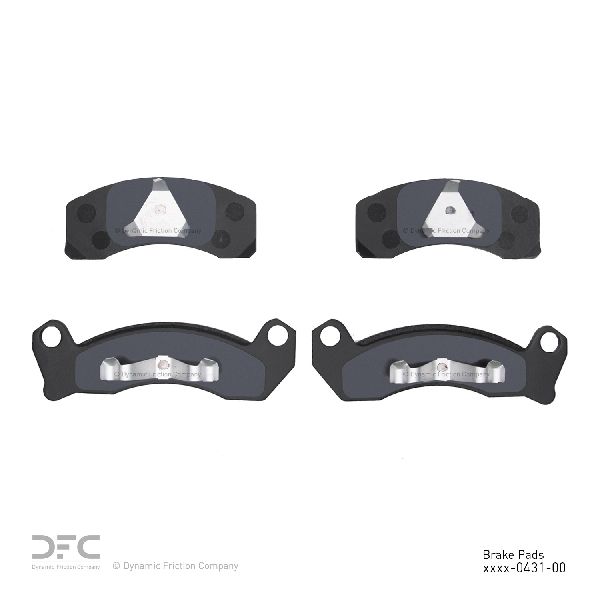 Disc Brake Pad Set - Front for 1987-1988 Ford Thunderbird (Dynamic Friction 1551-0431-00)