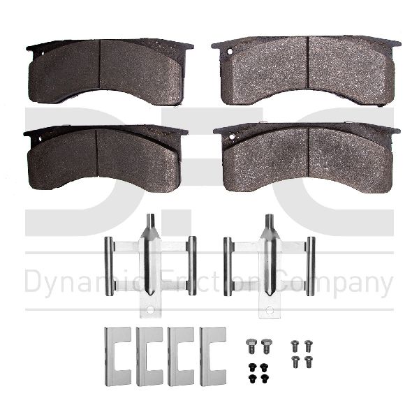 Disc Brake Pad Set - Front, Front and Rear, Rear for 2009-2017 IC Corporation RE Commercial (Dynamic Friction 1551-0769-01)