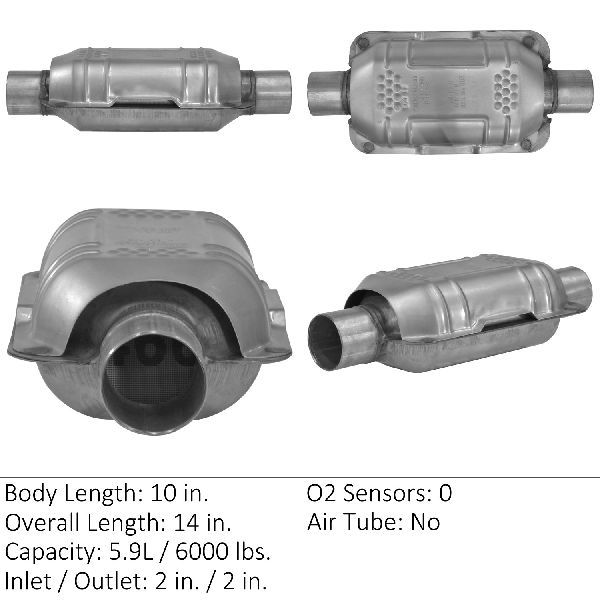 Catalytic Converter - Center, Front, Front Left, Left, Rear, Right (Eastern Catalytic 70316)